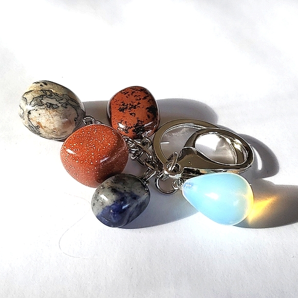 Natural Healing Gemstones Keychain or Purse Charm etc. - Picture 6 of 14